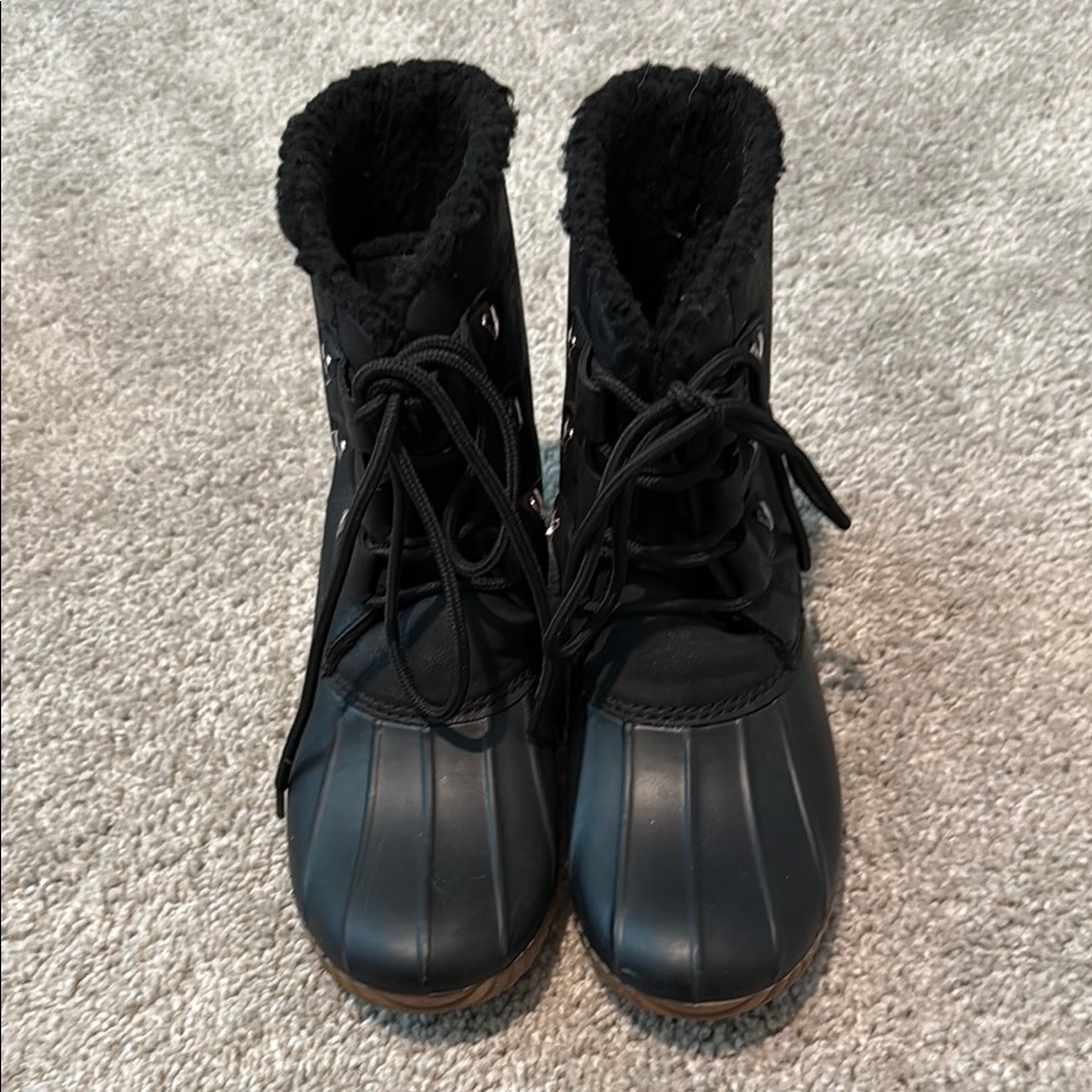 Jack Roger Women's Black Winter Duck Boots